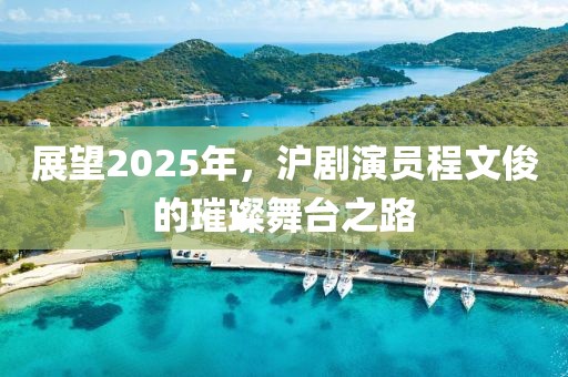 展望2025年，沪剧演员程文俊的璀璨舞台之路