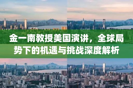金一南教授美国演讲，全球局势下的机遇与挑战深度解析