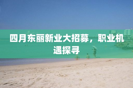 四月东丽新业大招募，职业机遇探寻