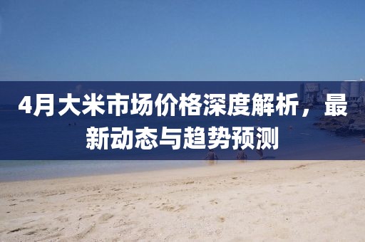 4月大米市场价格深度解析，最新动态与趋势预测