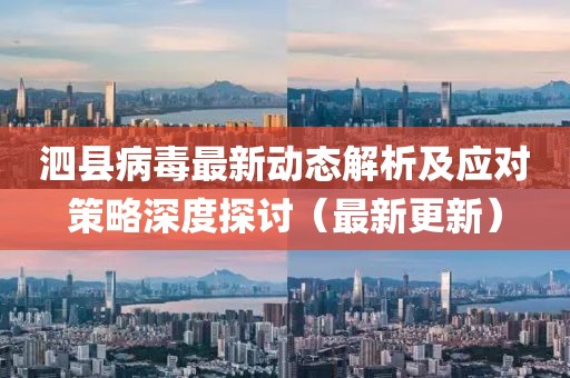 泗县病毒最新动态解析及应对策略深度探讨（最新更新）
