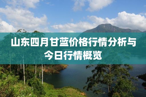 山东四月甘蓝价格行情分析与今日行情概览