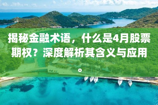 揭秘金融术语，什么是4月股票期权？深度解析其含义与应用。