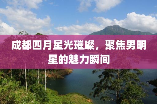 成都四月星光璀璨，聚焦男明星的魅力瞬间
