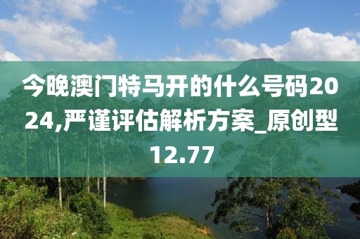 今晚澳门特马开的什么号码2024,严谨评估解析方案_原创型12.77
