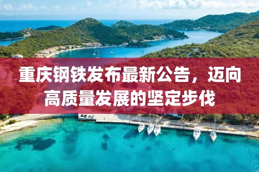 重庆钢铁发布最新公告，迈向高质量发展的坚定步伐