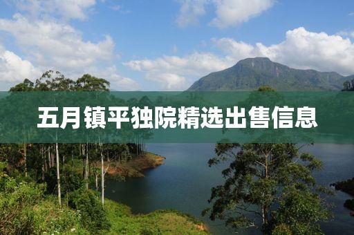 五月镇平独院精选出售信息