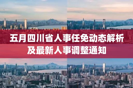 五月四川省人事任免动态解析及最新人事调整通知