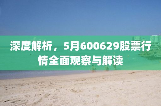 深度解析，5月600629股票行情全面观察与解读