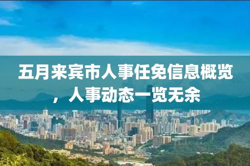 五月来宾市人事任免信息概览，人事动态一览无余