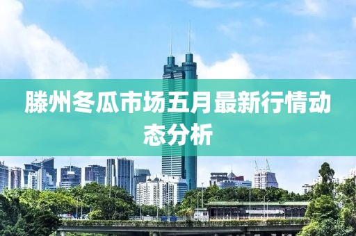 滕州冬瓜市场五月最新行情动态分析