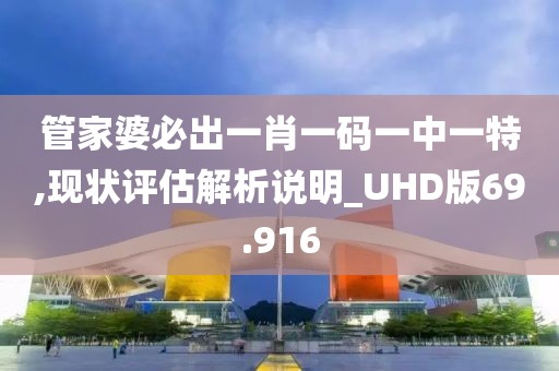 管家婆必出一肖一码一中一特,现状评估解析说明_UHD版69.916