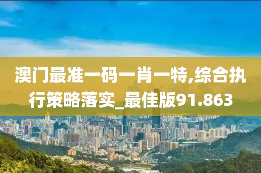澳门最准一码一肖一特,综合执行策略落实_最佳版91.863