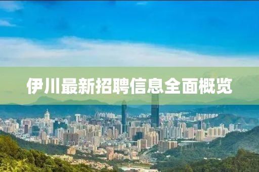 伊川最新招聘信息全面概览