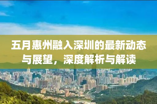 五月惠州融入深圳的最新动态与展望，深度解析与解读