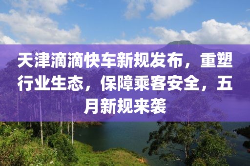 天津滴滴快车新规发布，重塑行业生态，保障乘客安全，五月新规来袭