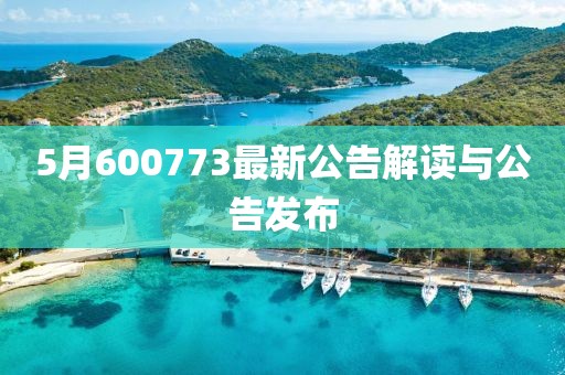 5月600773最新公告解读与公告发布