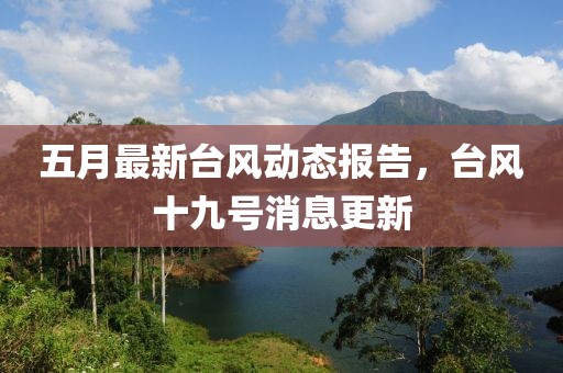 五月最新台风动态报告，台风十九号消息更新