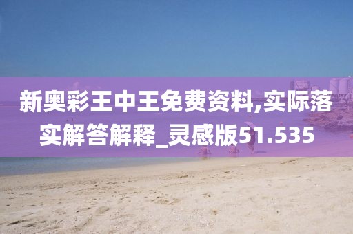 新奥彩王中王免费资料,实际落实解答解释_灵感版51.535