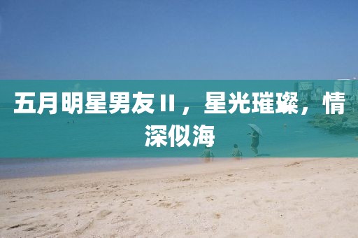 五月明星男友Ⅱ，星光璀璨，情深似海