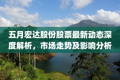 五月宏达股份股票最新动态深度解析，市场走势及影响分析