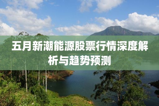 五月新潮能源股票行情深度解析与趋势预测