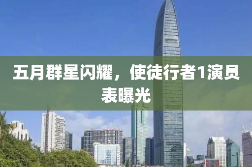 五月群星闪耀，使徒行者1演员表曝光