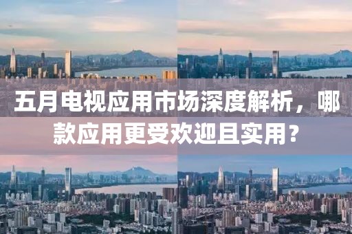 五月电视应用市场深度解析，哪款应用更受欢迎且实用？