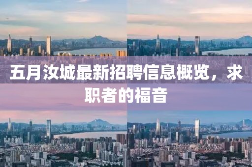 五月汝城最新招聘信息概览，求职者的福音