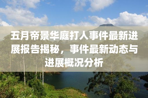 五月帝景华庭打人事件最新进展报告揭秘，事件最新动态与进展概况分析