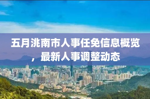五月洮南市人事任免信息概览，最新人事调整动态