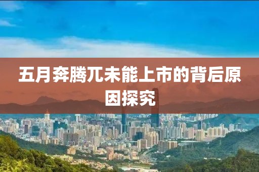 五月奔腾兀未能上市的背后原因探究