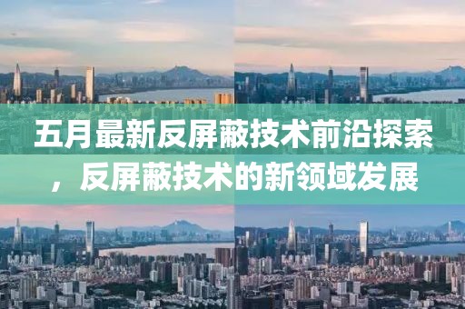 五月最新反屏蔽技术前沿探索，反屏蔽技术的新领域发展