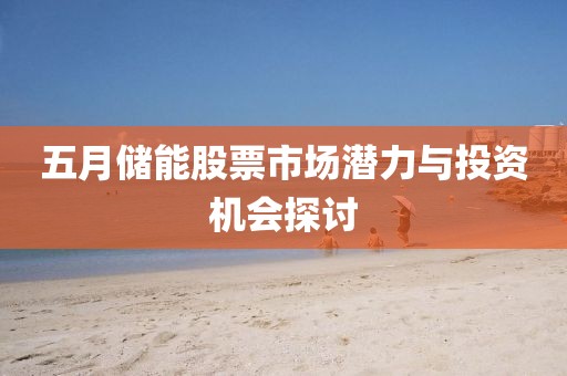 五月储能股票市场潜力与投资机会探讨