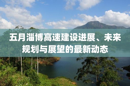 五月淄博高速建设进展、未来规划与展望的最新动态