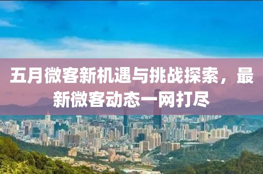 五月微客新机遇与挑战探索，最新微客动态一网打尽
