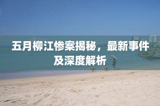 五月柳江惨案揭秘，最新事件及深度解析