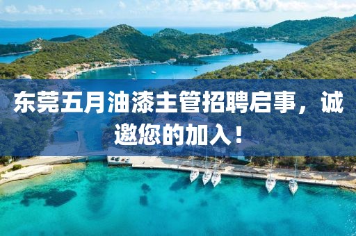 东莞五月油漆主管招聘启事，诚邀您的加入！