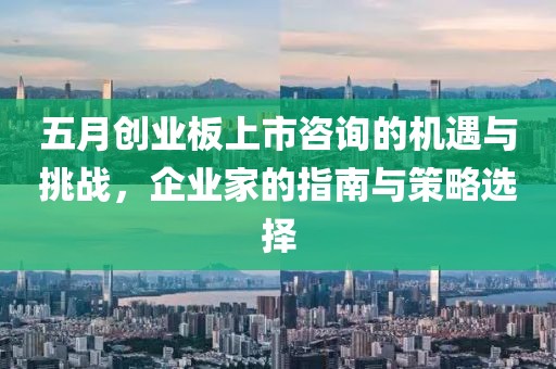 五月创业板上市咨询的机遇与挑战，企业家的指南与策略选择