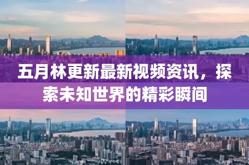 五月林更新最新视频资讯，探索未知世界的精彩瞬间