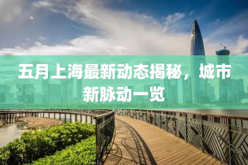 五月上海最新动态揭秘，城市新脉动一览