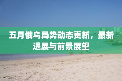 五月俄乌局势动态更新，最新进展与前景展望