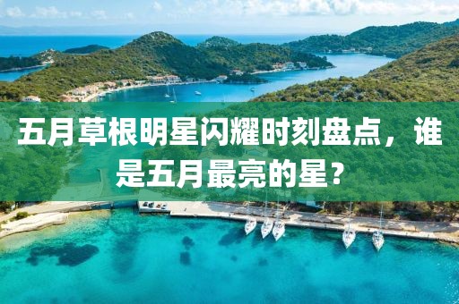 五月草根明星闪耀时刻盘点，谁是五月最亮的星？
