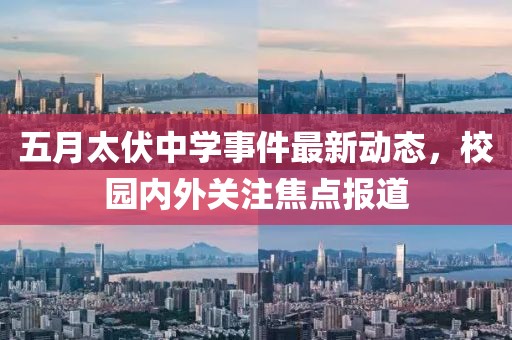 五月太伏中学事件最新动态，校园内外关注焦点报道