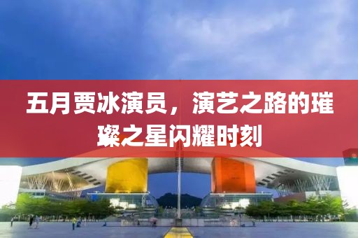 五月贾冰演员，演艺之路的璀璨之星闪耀时刻