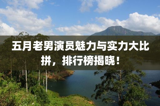 五月老男演员魅力与实力大比拼，排行榜揭晓！