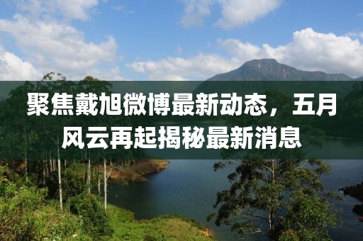 聚焦戴旭微博最新动态，五月风云再起揭秘最新消息