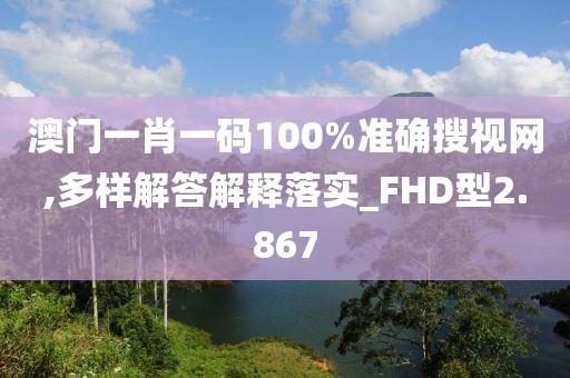 澳门一肖一码100%准确搜视网,多样解答解释落实_FHD型2.867