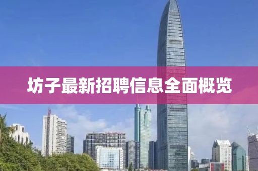 坊子最新招聘信息全面概览