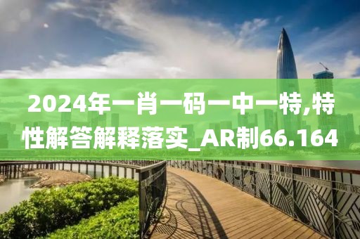 2024年一肖一码一中一特,特性解答解释落实_AR制66.164